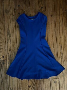 Sally Miller Royal Blue Cap-Sleeve Skater Dress